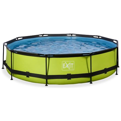 Piscina Fuori Terra - In Giro - 360x360x76 Cm - Groen - Include Accessori Coordinati Cb92 - Foto 4