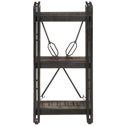 Lusso Casadino - Libreria A 3 Ripiani 40x30x80cm Nero In Legno Massello Di Mango - Foto 1