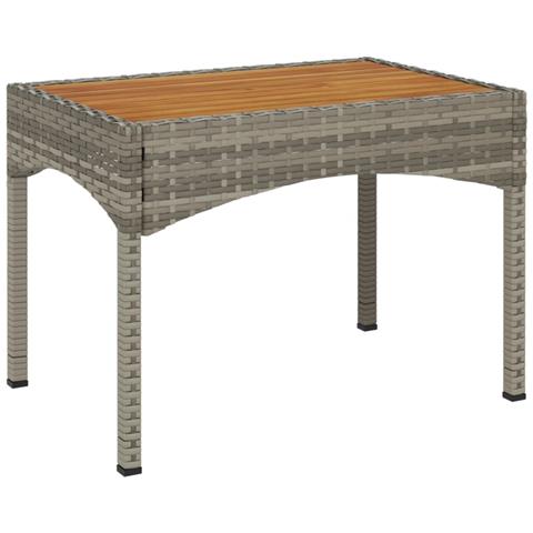 Set da Pranzo da Giardino 4 pz con Cuscini in Polyrattan Grigio - Foto 9