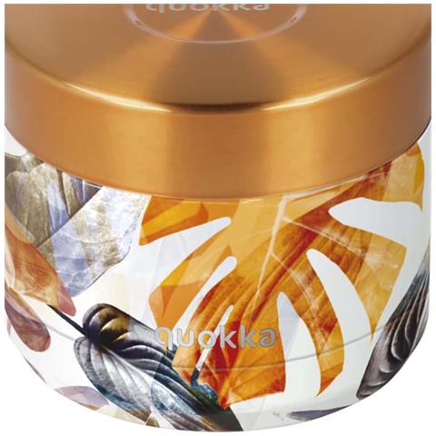 Contenitore Alimentare 360ml Modello Whim Con Motivo Autunno Floreale, Oro - Foto 5