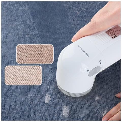 Touchbeauty Rasoio Elettrico Per Tessuti Maglioni Pallini Bianco 13x6 Cm - Foto 2