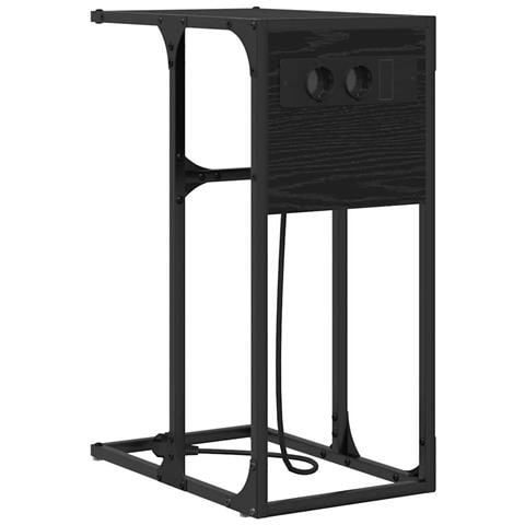 Comodino Rovere nero 41.5 x 26 x 60.5 cm Legno multistrato - Foto 1