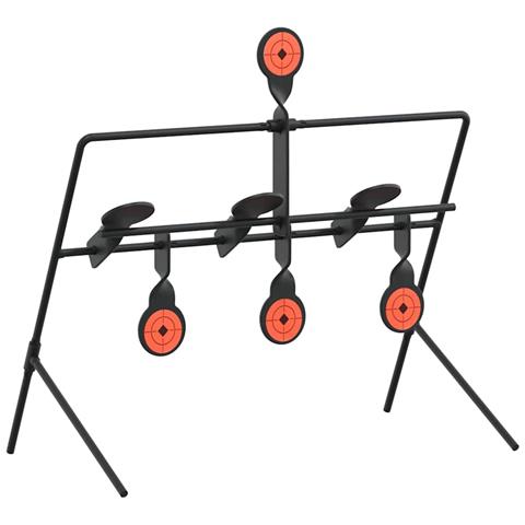 Bersaglio che si ripristina Nero 38 x 20.5 x 33 cm Acciaio - Foto 2