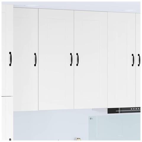 Pensile cucina Bianco Lucido 80 x 31 x 100 cm Legno multistrato - Foto 2