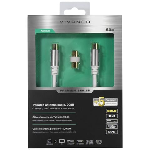 43154 cavo coassiale 5 m Bianco - Foto 2