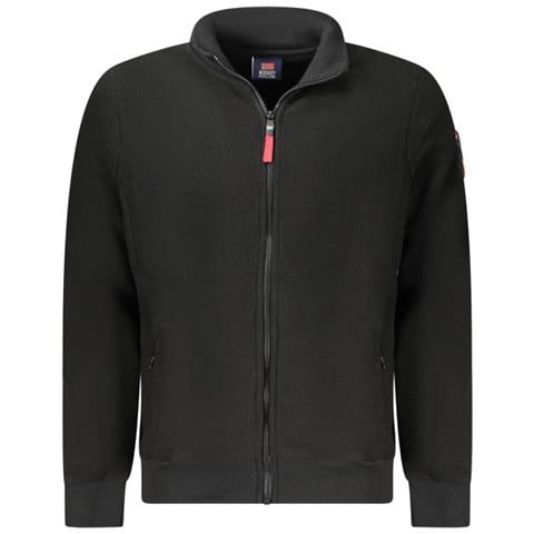 Felpa nera con zip© da uomo Norvegia 1963 - Colore: Nero, Taglia: XL - Foto 1