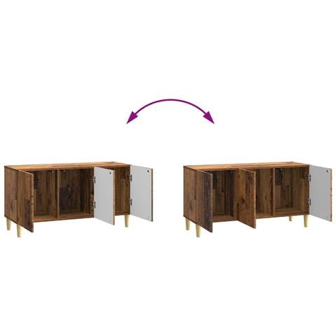 Mobile TV Legno antico 99 x 34,5 x 50 cm Legno ingegnerizzato - Foto 9