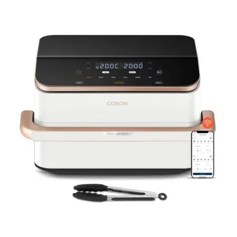 1895375 Doppia 10 L Indipendente 2800 W Friggitrice ad aria calda Bianco - Foto 1