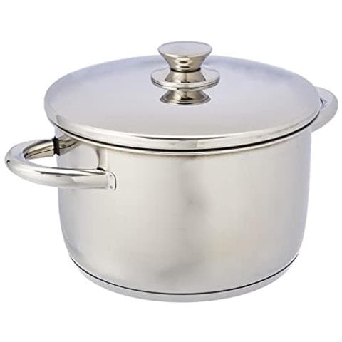 40124 Pentola Vitrocor INOX con coperchio, argento, 24 cm - Foto 1