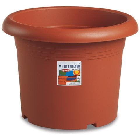 Vaso Linea Mediterraneo Polipropilene Riciclabile, Color Terracotta Ø 60 cm - Foto 1