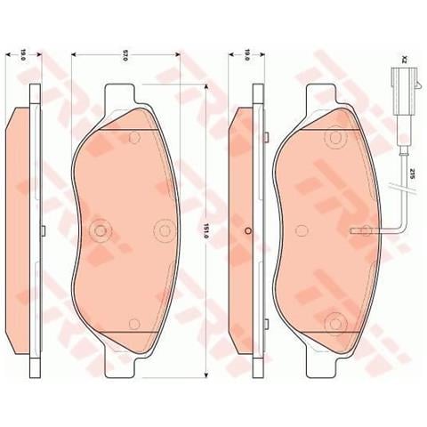 4 Pastiglie Freno Gdb1855 - Foto 1