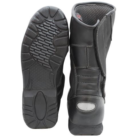 Stivali Calzature Moto Scooter Città Touring Impermeabile Pelle Nero 45 - Foto 2