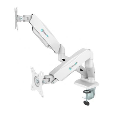 Supporto Monitor Da Scrivania Braccio Monitor Staffa Per Schermi 13-27 Pollici Vesa Max 100 X 100 Mm Con Molla A Gas - G160-wht - Foto 3
