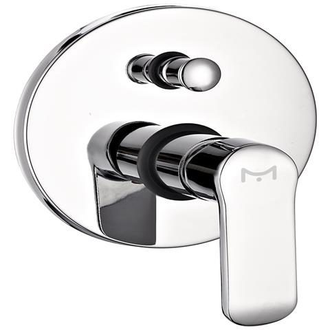 Miscelatore Doccia Parete America Ad Incasso Con Deviatore Ottone Colore Cromato - Foto 1