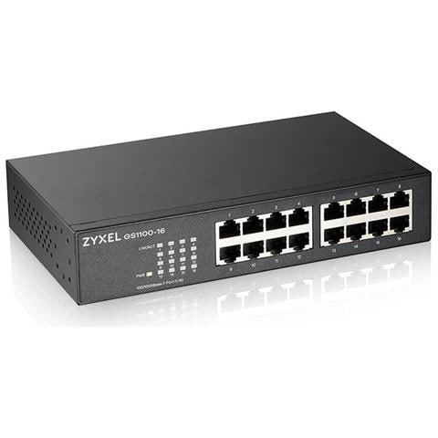 Switch di Rete GS1100-16 con 16 Porte Gigabit Ethernet (10/100/1000) Colore Nero - Foto 2