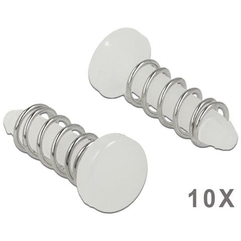 Delock Snap Rivet Per Dissipatore Di Calore - Set 10 Pezzi Bianco - Foto 1