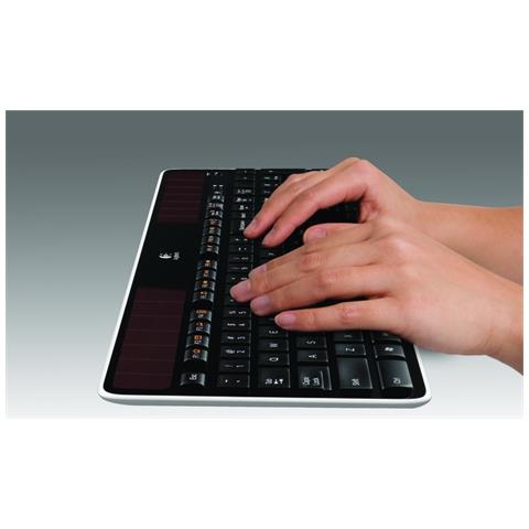 Tastiera USB + RF Wireless + Bluetooth 920-002929  (Layout Inglese) Colore Nero - Foto 5