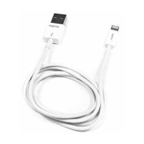 appC03V2, USB A, Lightning, Maschio / maschio, Nichel, Bianco, ABS sintetico - Foto 1