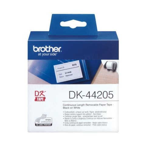 DK-44205 Nastro di Carta Rimovibile 6,2 cm / 30,48 m - Bianco - Foto 2