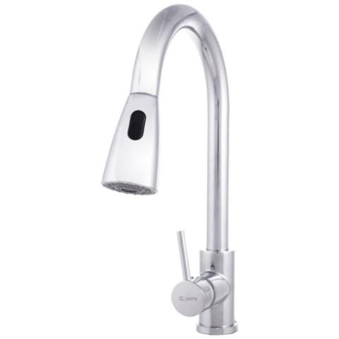 Rubinetto Da Cucina Pieghevole Flessibile Eleki Bianco Cromato Lucido Delinia 87932400
