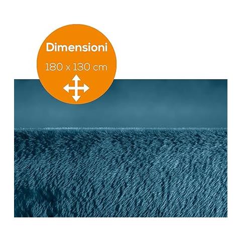 Termocoperta HD 75 Cosy Ocean con superficie in micropile Potenza 100 Watt Dimensioni 180 x 130 cm Colore Blu Oceano - Foto 5