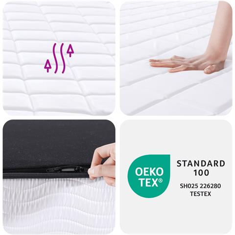 Materasso in Schiuma Mediamente Morbido 70x200 cm - Foto 9