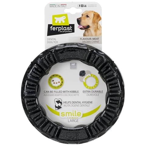 Giocattolo Da Masticare Per Cani Smile Large 20x18x4 Cm Nero - Foto 3