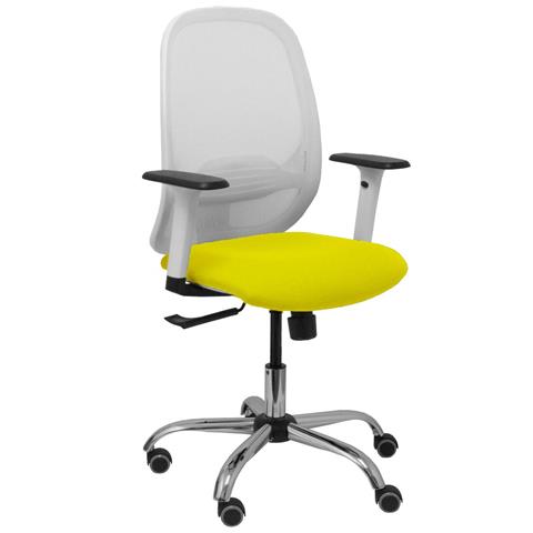Sedia Da Ufficio 354crrp Bianco Giallo - Foto 1