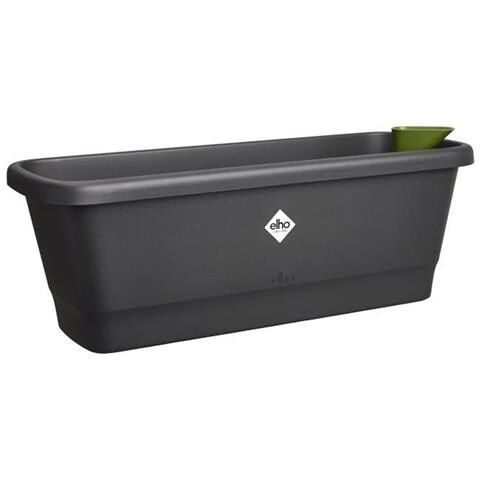 Vaso 50 X 20 X 18 Cm Nero Plastica Moderno - Foto 1