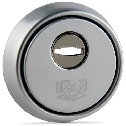 Scudo Di Sicurezza Con Foro A Chiave Es610cm Argentato Acciaio Ø 64 Mm Cromato - Foto 1