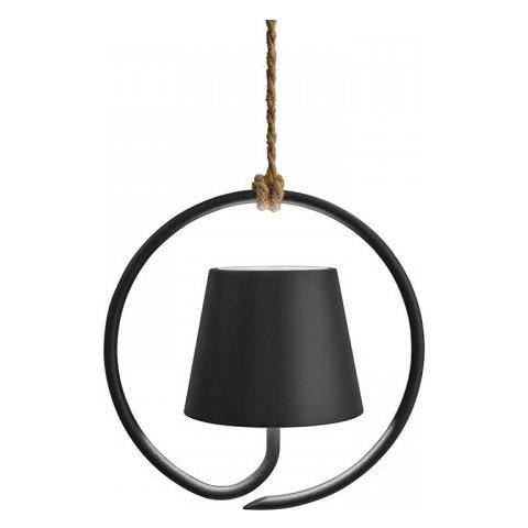 Lampada A Led A Sospensione Poldina Grigio Scuro Ricaricabile E Dimmerabile - Foto 1