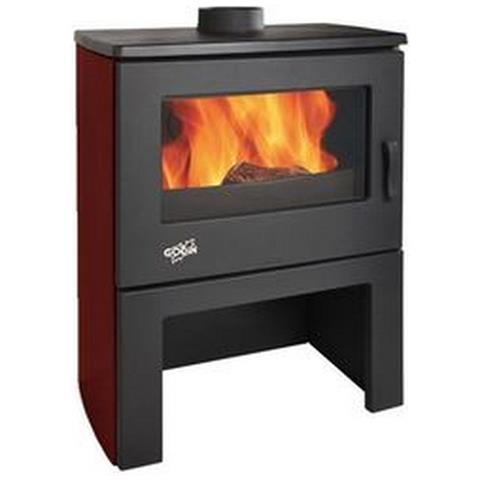 Stufa A Legna 8,5kw Nero /carminio - 362113carmin - Foto 2