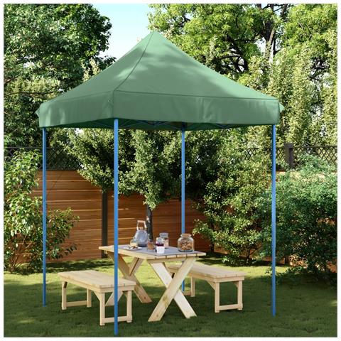 Tenda Da Festa Pieghevole Pop-up Verde 200x200x306 Cm - Foto 1