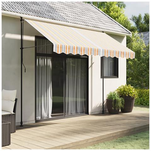 Tessuto Di Ricambio Per Tenda Strisce Multicolore 3x2,5 M - Foto 1