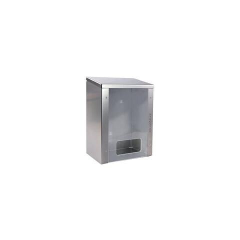 Edelstahlspender Mit Plexiglasscheibe, Silber Multispender Fr Lose Hauben, Schutzrmel & Berschuhe, - 1 Stck (88939) - Foto 1
