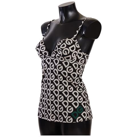 Intimo Top A Canotta Con Stampa Logo Bianco Nero - It5 - Xl - Foto 2