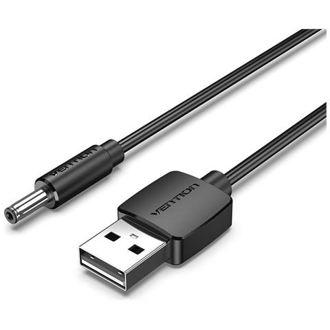 CEXBD cavo di alimentazione Nero 0,5 m USB A DC 3.5mm - Foto 1