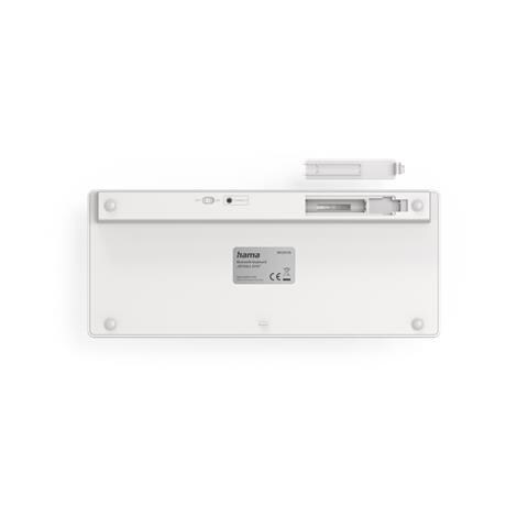 Tastiera Wireless 4047443501714 (Layout Tedesco) Colore Argento. Bianco - Foto 2