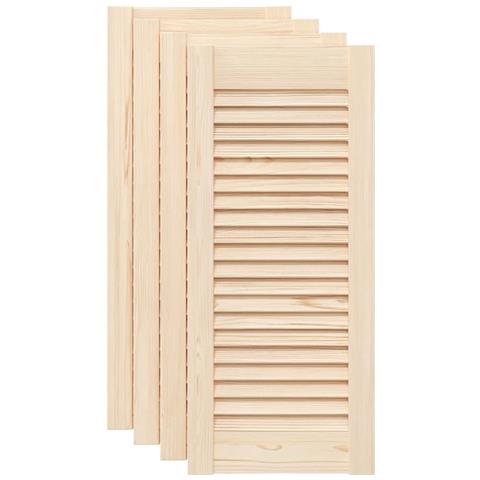 Ante Con Design A Lamelle 4 Pz 69x29,5 Cm In Legno Di Pino - Foto 2