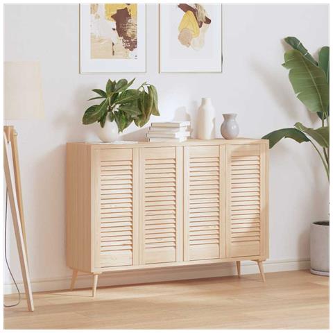 Ante Con Design A Lamelle 4 Pz 69x29,5 Cm In Legno Di Pino - Foto 3