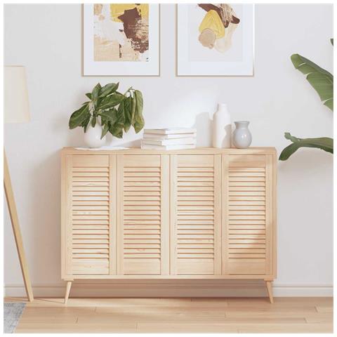 Ante Con Design A Lamelle 4 Pz 69x29,5 Cm In Legno Di Pino - Foto 1