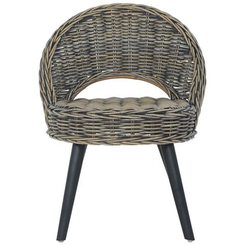 Poltrona In Rattan Kubu Nero - Foto 1