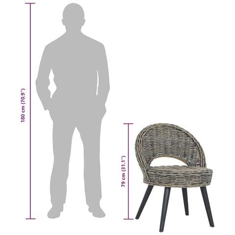 Poltrona In Rattan Kubu Nero - Foto 8