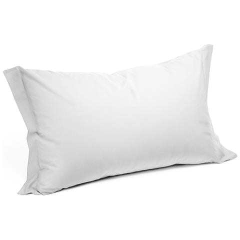 Coppia Federe In Cotone Colore Bianco Misura Standard - Foto 1