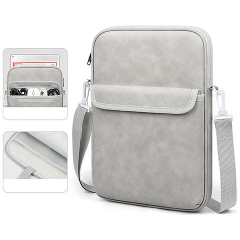 Borsa Per Laptop In Tessuto Oxford: Antishock, Impermeabile, A Tracolla Per Laptop Da 11/13 Pollici Grey 11 Pollici - Foto 2