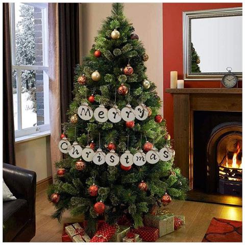 Decorazioni Natalizie In Legno Fai Da Te 36 Pezzi Pennarelli Cordino Per Natale - Foto 2