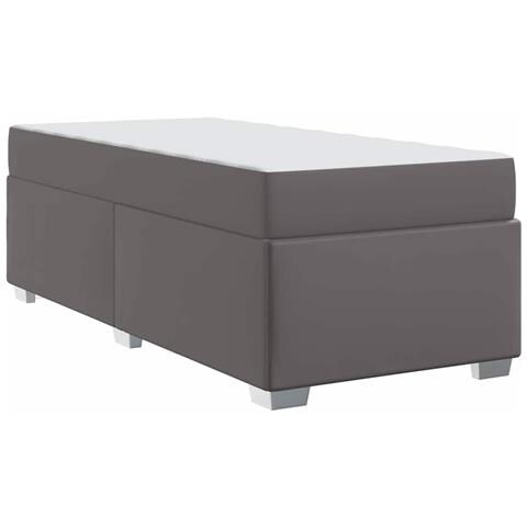 Struttura del letto Grigio 100 x 200 cm Pelle sintetica - Foto 9