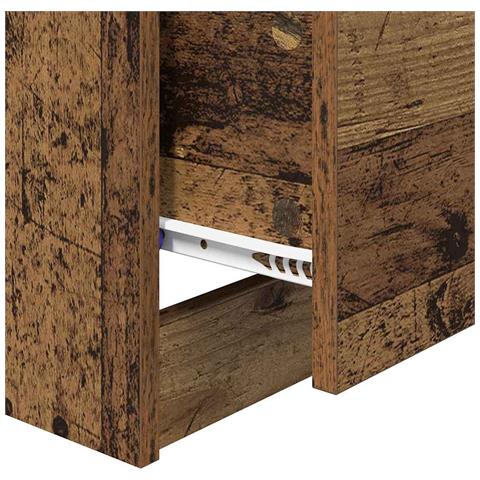 Armadio da Notte con cassetto Legno vecchio 40 x 40 x 63 cm - Foto 9