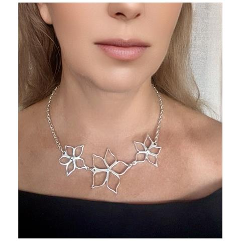 Collana Blom Irregolare In Argento 10µ, Catena Da 40 Cm. - Foto 3