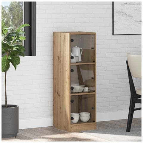 Credenza Rovere artigianale 35 x 37 x 109 cm Legno multistrato - Foto 2